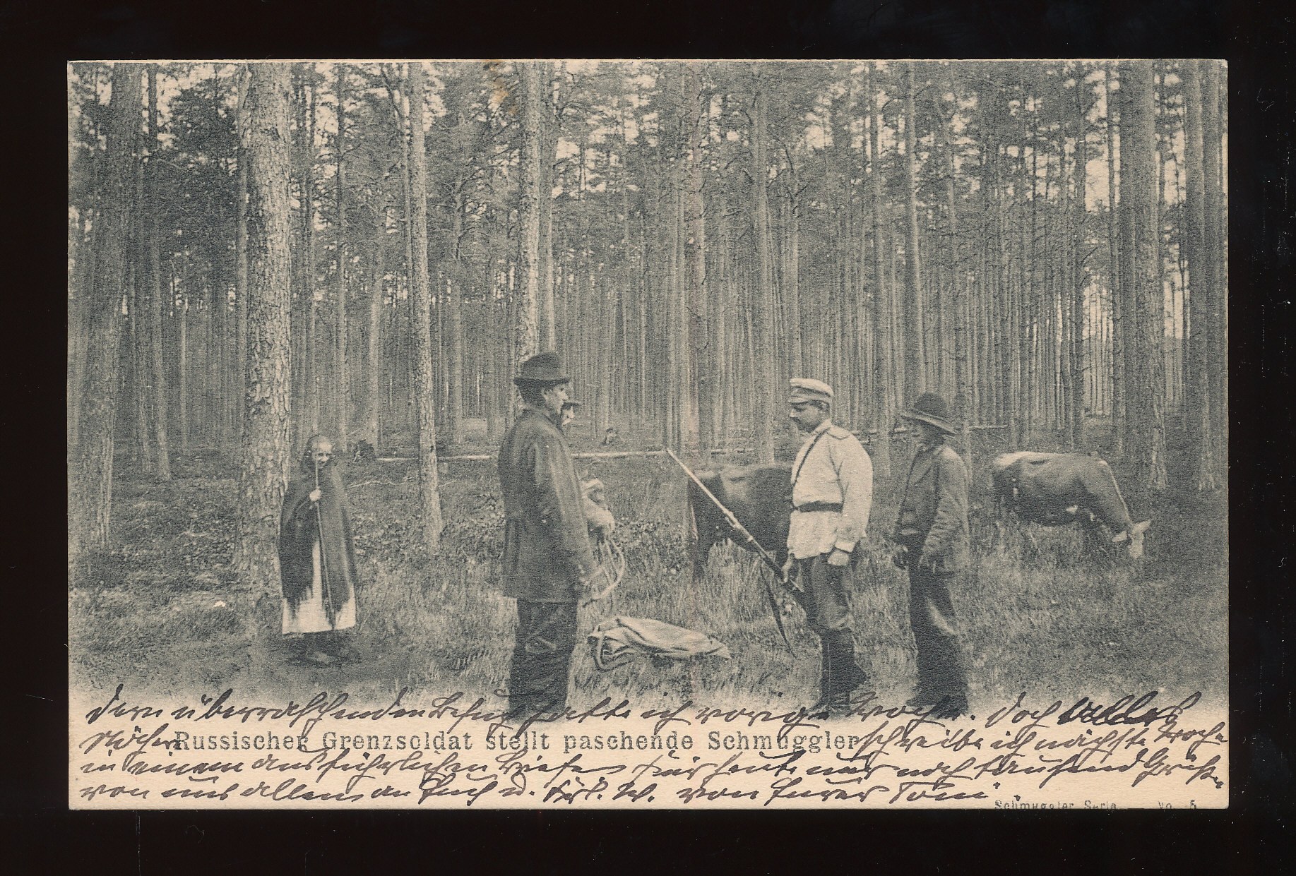 Śląsk, Królewska Huta Przemytnicy, szmuglerzy 1907 (378) Aukcja