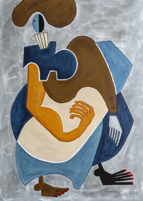 Kobieta w golfie, 2023, Małgorzata Sendlewska