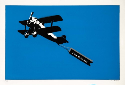 Banksy. Love Plane Blue, 2019, Not Banksy