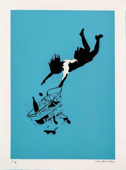Banksy. Shop Till You Drop L/Blue, 2019, Not Banksy