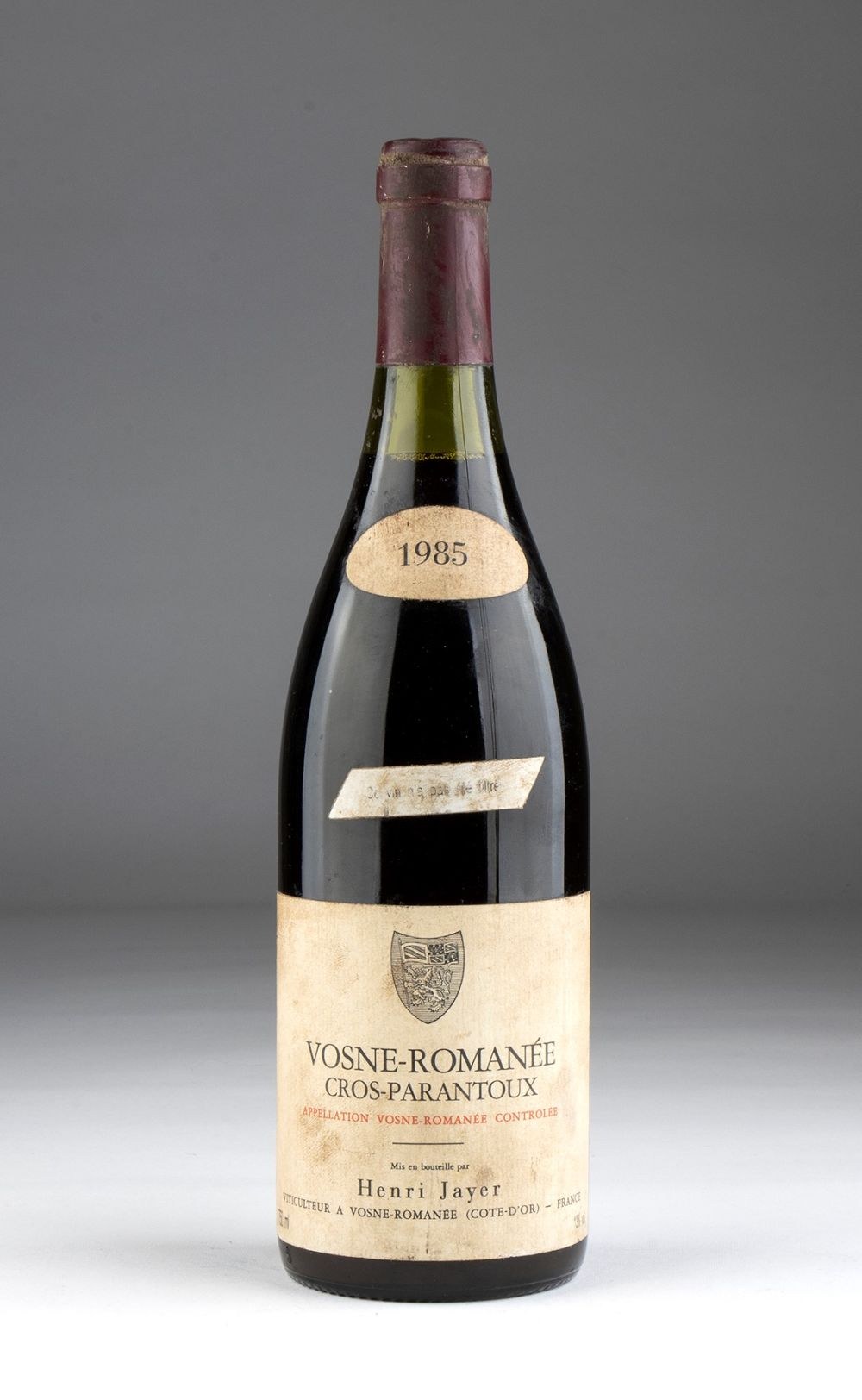 【空瓶】Henri Jayer Vosne-Romanée 1983 Henri Jayer Cros Parantoux, Vosne-Romanée - Online auction