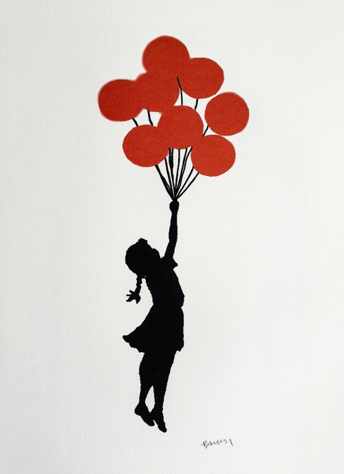 Dziewczynka z balonikami, Banksy