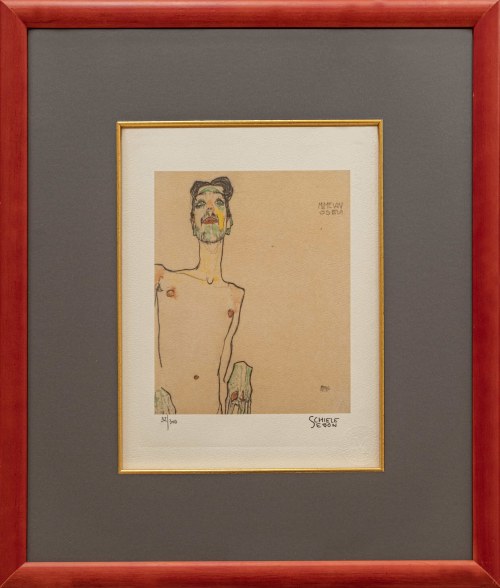 Mime van Osen (32 z 300), ed. Edition Impression - certified Arts M. Published Antiquia, Spain, Egon Schiele