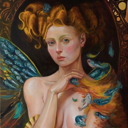 Lazurowy połów, 2023, Joanna Heier-Nyiro