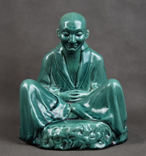 Figura „Japończyk - Uśmiech”, fajans, Włocławek, proj. 1921, Olga Niewska