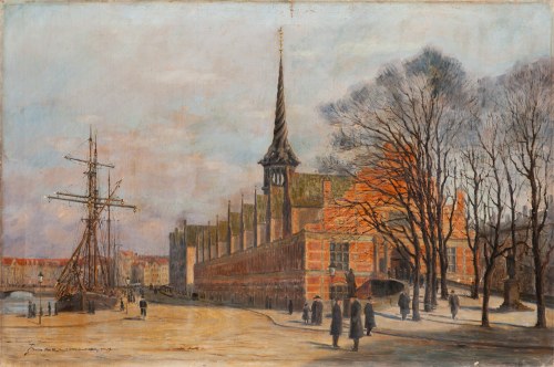 Kopenhaga, stary budynek Giełdy Papierów Wartościowych, 1919, Carl Bosevang