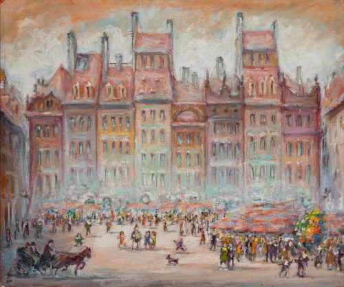 Warszawa, Stary Rynek w niedzielę, Stanisław Lipski