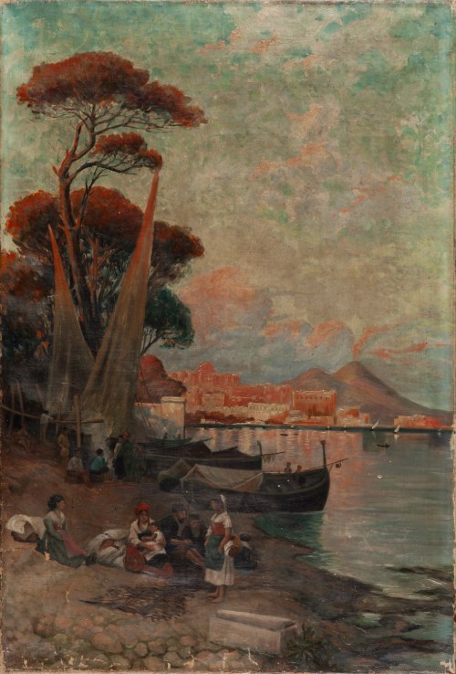 Zatoka w Neapolu, 1915, Antoni Piotrowicz