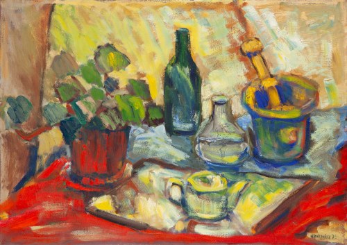 Martwa natura z moździerzem, 1975, Hanna Sosinowicz