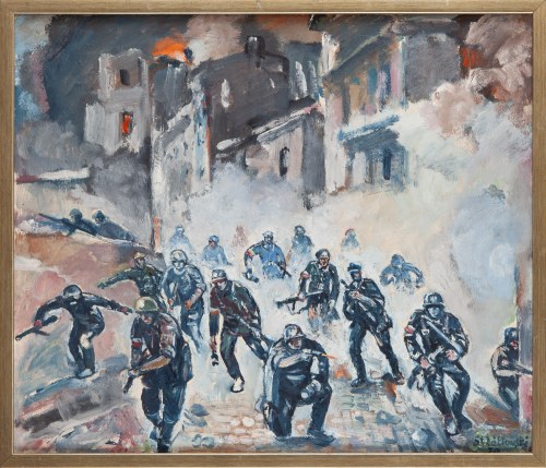 Scena z Powstania Warszawskiego, 1970, Stanisław Żółtowski