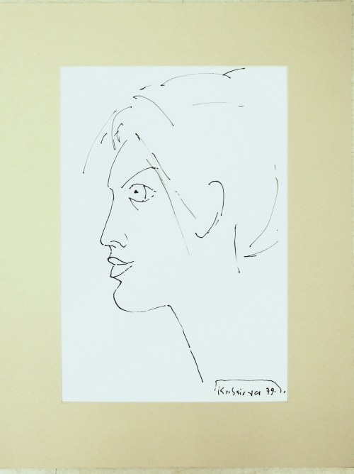 Głowa kobiety,1979, Tadeusz Kulisiewicz