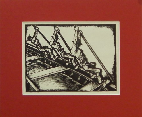 Poławiacze piasku,1928, Edward Porządkowski