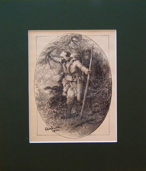 Na polowaniu,1884, Michał Elwiro Andriolli