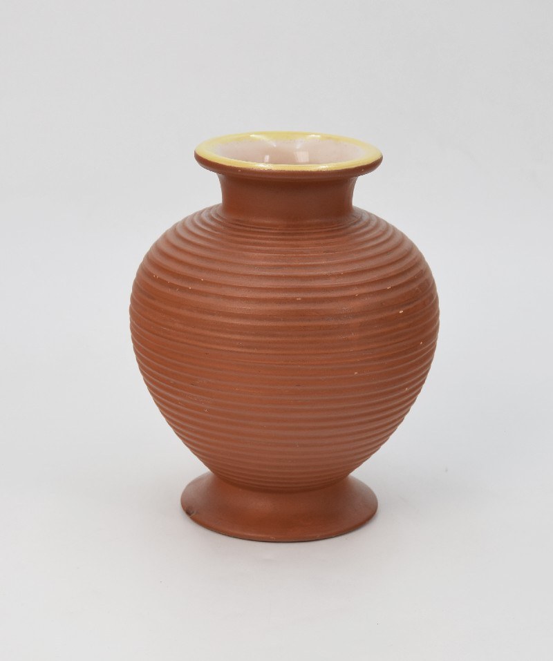 Rosenthal AG, Bahnhof Ceramics Division Selb, Bronze vase in relief