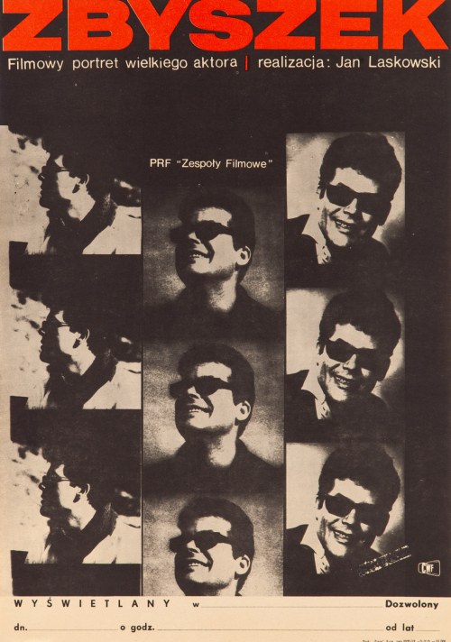 1969, Zbyszek. Filmowy Portret Wielkiego Aktora. Afisz Kinowy
