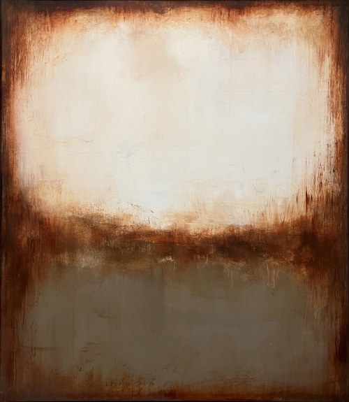 White. and. olive. over. rust, 2023, Michał Wróbel