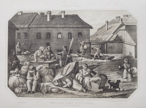 Poranek przy ul Rybaki 1854, Jan Feliks Piwarski