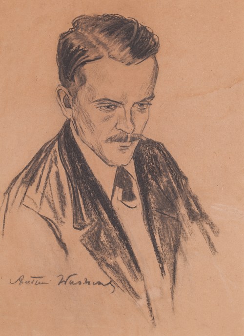 Polska, XIX/XX w. (1885 - 1966), Autoportret, ok. 1925 r., Antoni Waśkowski