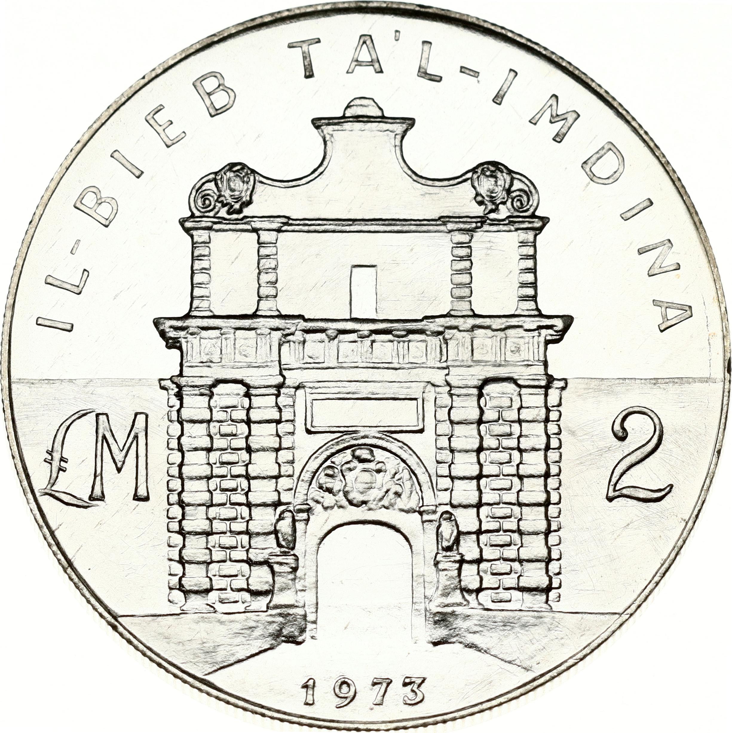 Malta 2 Liri 1973 Tal Imdina Gate Aukcja Internetowa Licytacja Online Cena Onebid 3727