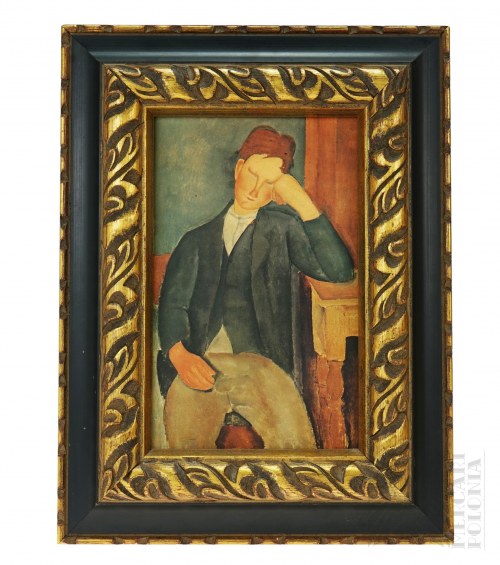 “Młody Praktykant” Kopia Obrazu w Ramie, Amedeo Modigliani