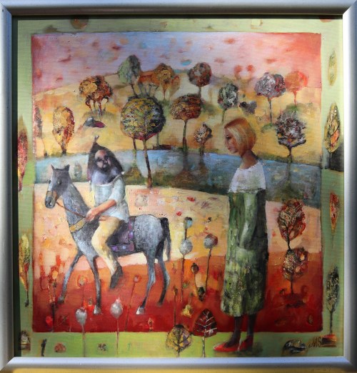 "Odlot dzikich gęsi", 2012, Mirosława Smerek-Bielecka
