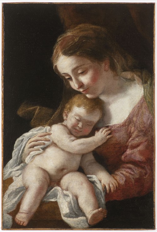 , Ciro Ferri (1633-1689), Madonna ze śpiącym Dzieciątkiem, Ciro Ferri