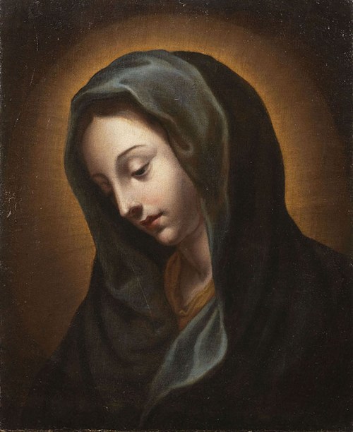 , Onorio Marinari (1627-1715), Madonna jako Sługa Boży, Onorio Marinari