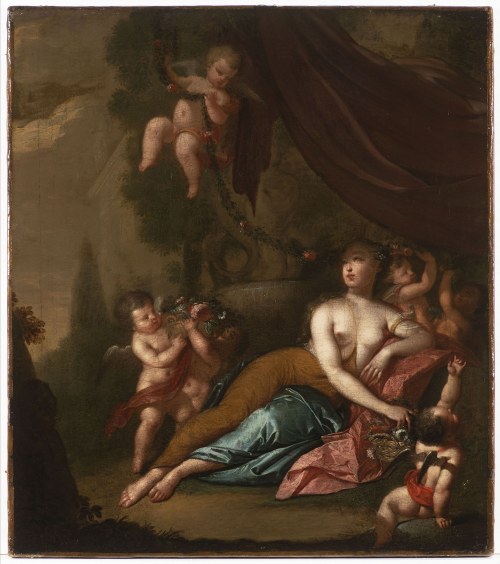 Matthäus Terwesten (1670-1757) - atrybut, Leżąca Wenus z puttami, Matthäus Terwesten