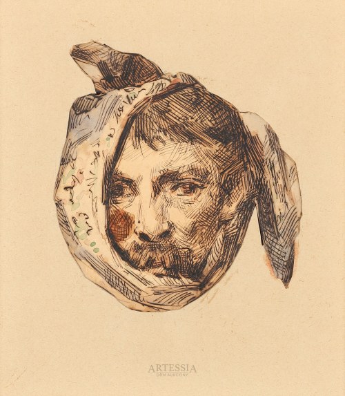 Autoportret z bolącym zębem, Witold Pruszkowski