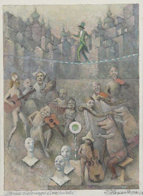 Taniec zielonego linoskoczka, 1970-84, Ildefons Houwalt