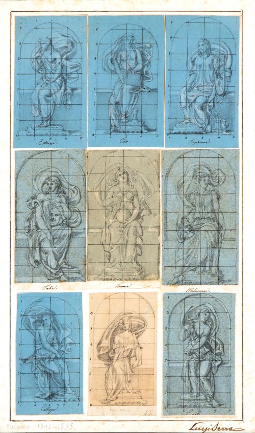 Study for nine statues representing the Muses, Luigi Serra