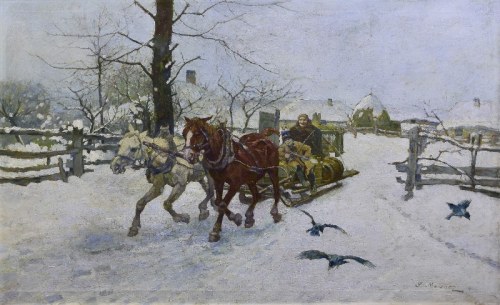 Majzner) (1886-1942), Na targ, Salomon Meisner
