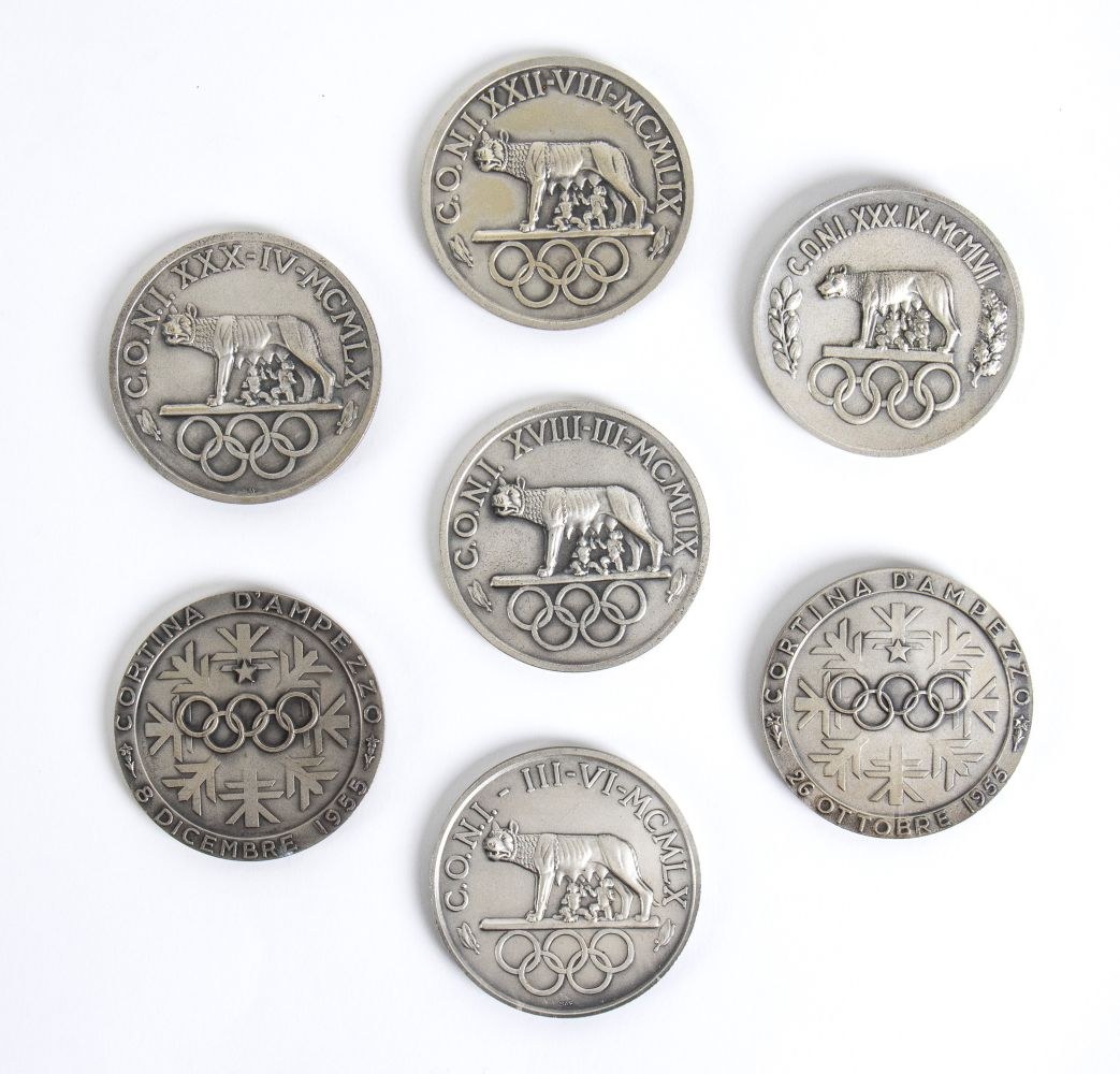 Olympics, CONI set of 6 commemorative medals - Online auction / Online  bidding - Price - OneBid