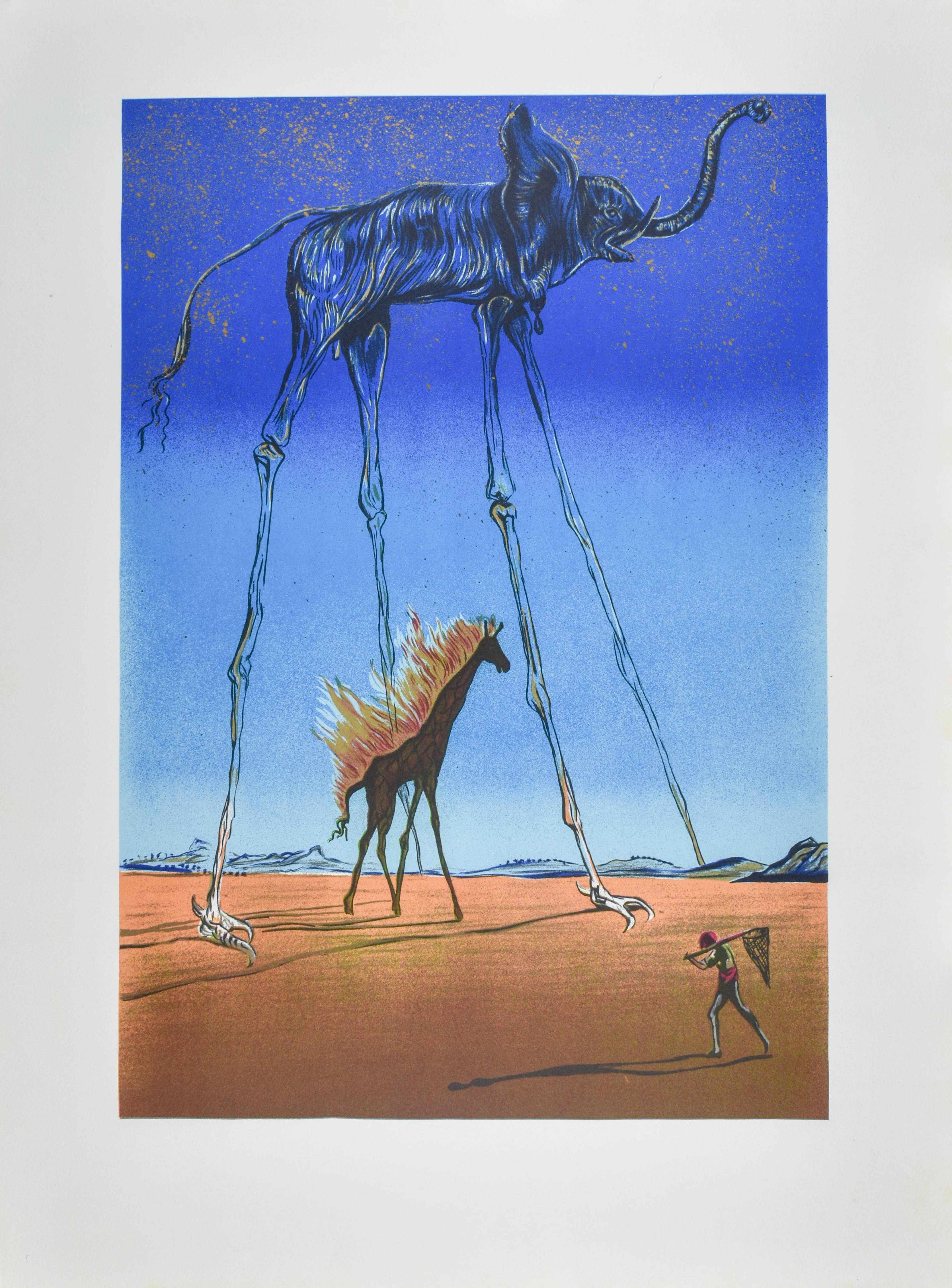 Salvador DALI (1904-1989), The Flaming Giraffe and the Space