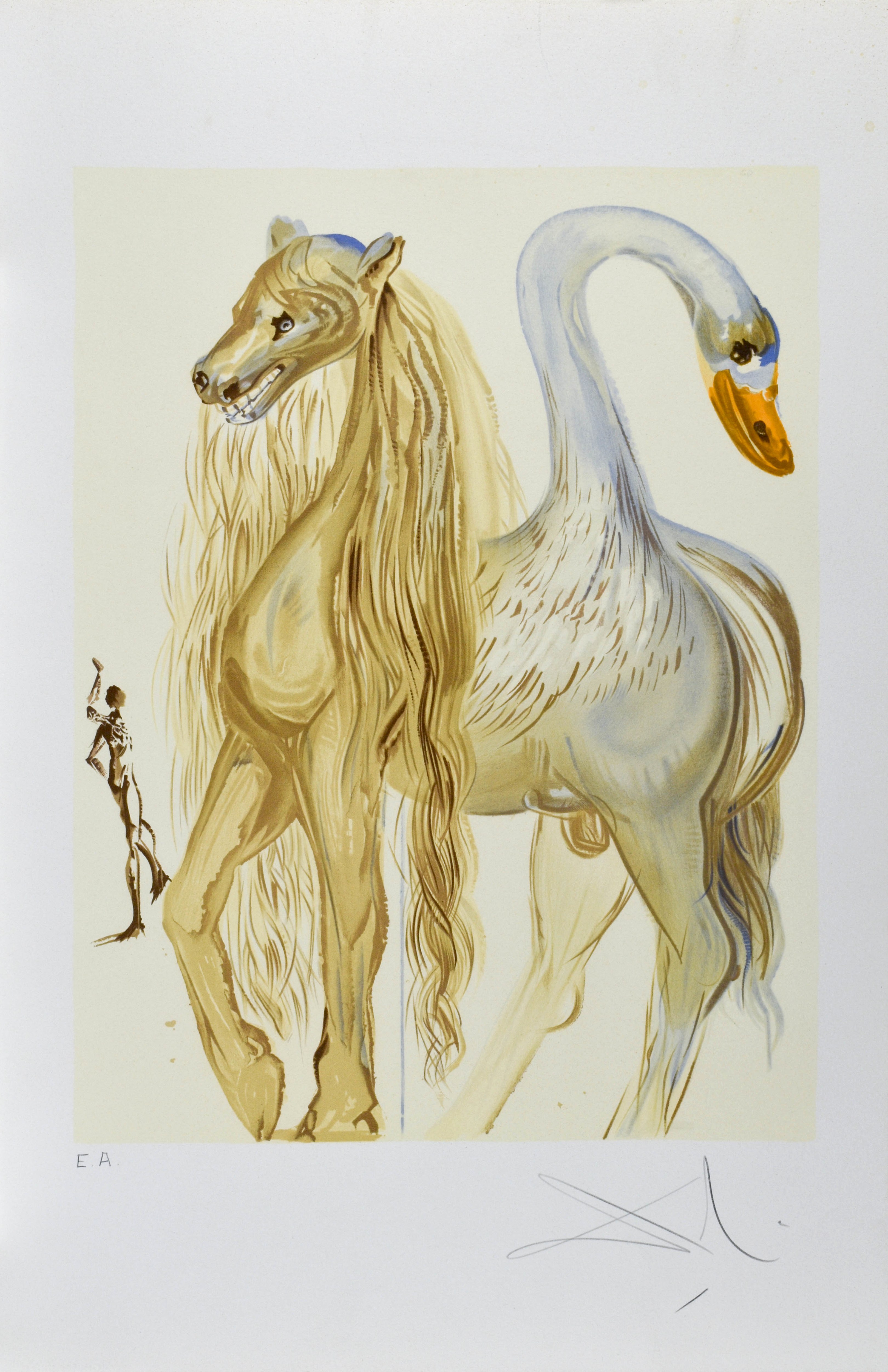 OUTLET SALE- 訳あり品など大放出 Les (1904-1989), DALI Salvador Chevaux 1984 Daliniens, 絵画