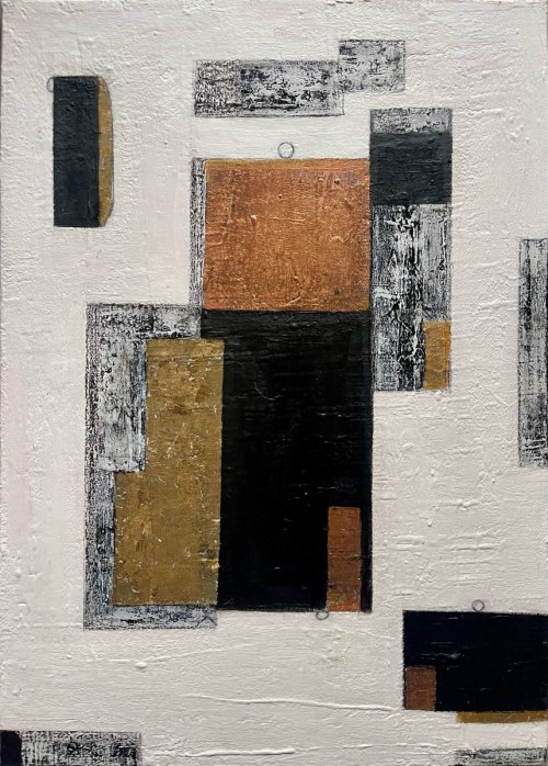 Złota Geometria z Cyklu Moc Geometrii, 2023 r., Magdalena Kłys