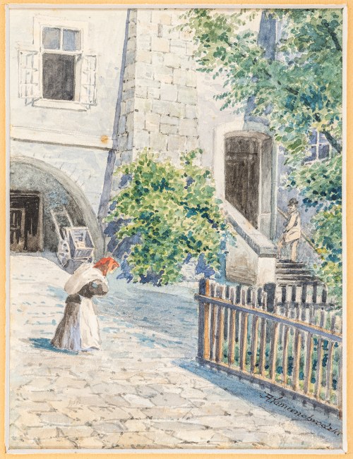 Lwów. Klasztor O. Jezuitów, Koniec XIX w., Alfred Kamienobrodzki