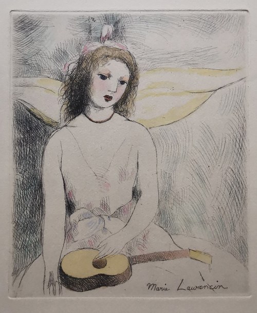 Dziewczyna z gitarą, 1946, Marie Laurencin