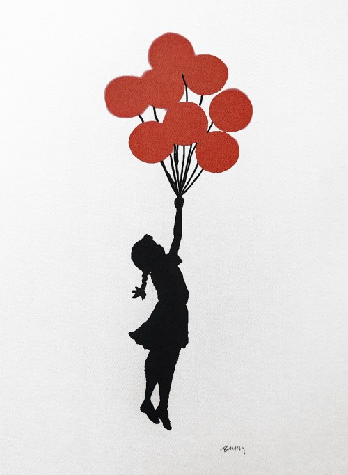 Dziewczynka z balonikami, Banksy