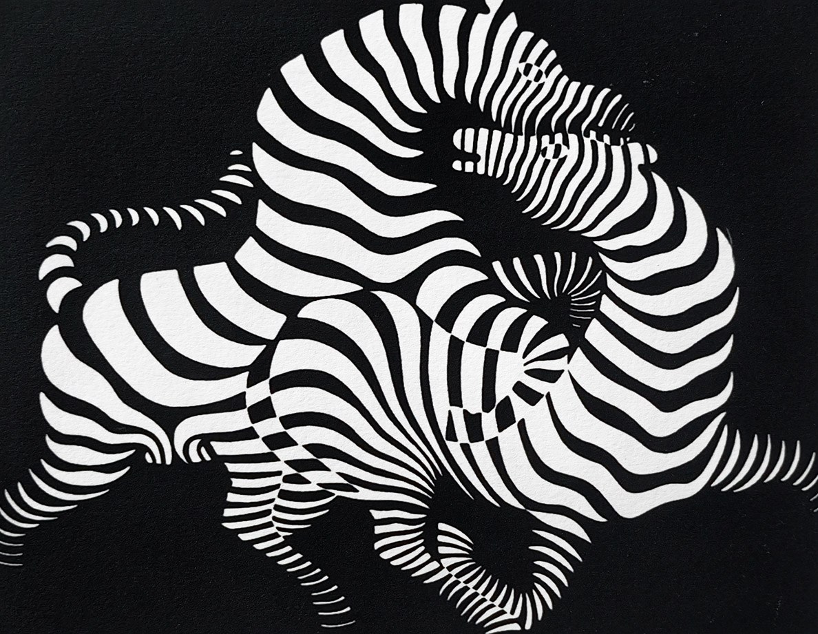 Victor Vasarely, Vilag, 1978, Serigraph