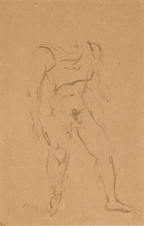 Male nude, Filippo de Pisis