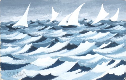 Linee forza di mare, Giacomo Balla