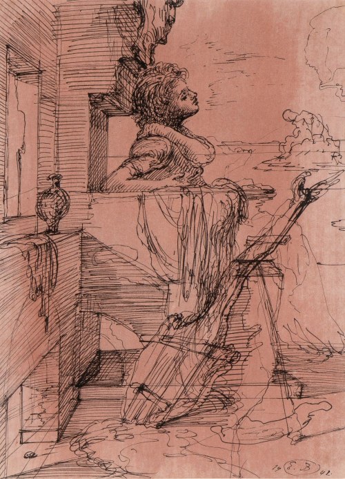 Female figure, Eugène Berman