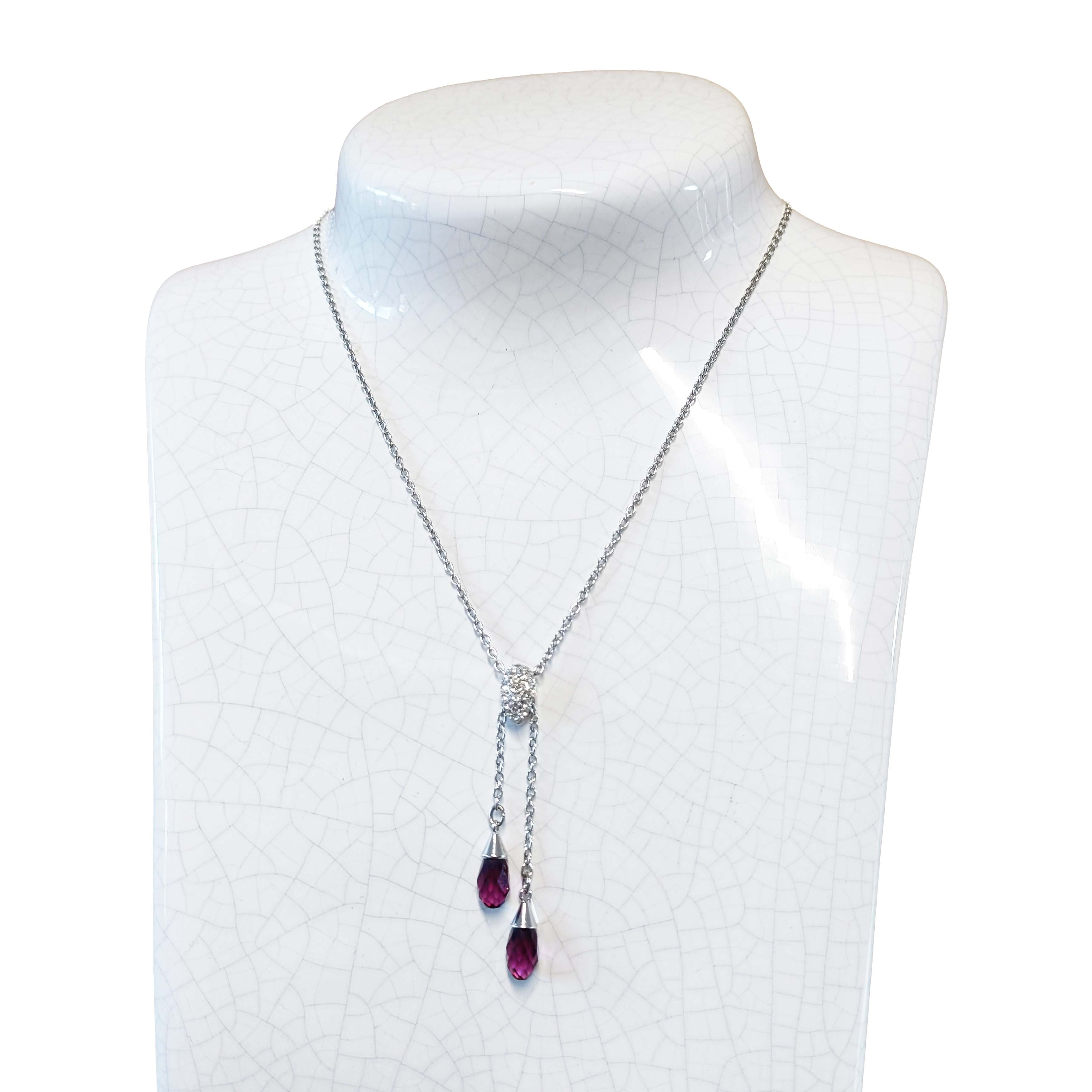 Swarovski lunar necklace top