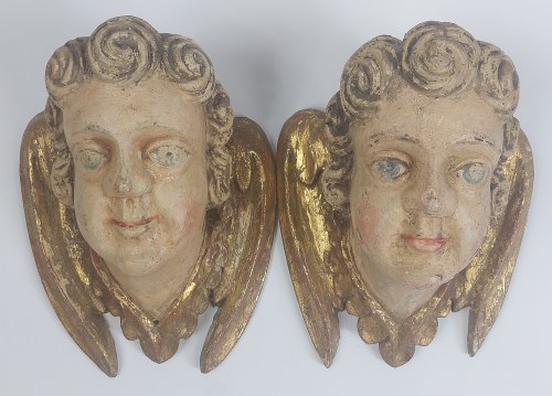 XVII-XVIII w., Śląsk (?), Para Aniołów Barokowych