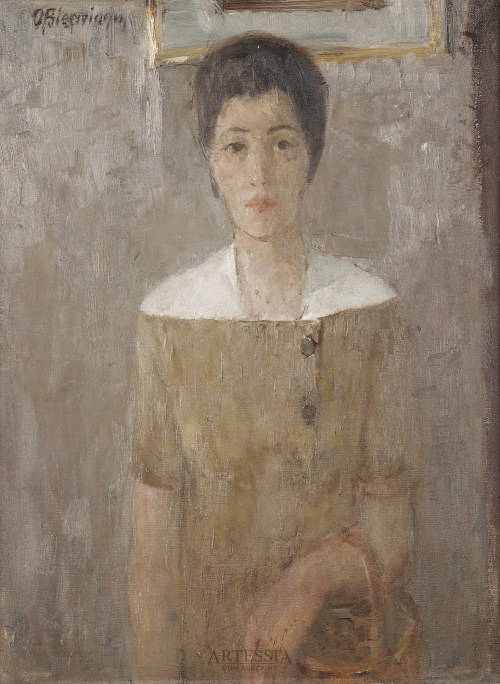 Pani z koszyczkiem, 1961, Olgierd Bierwiaczonek