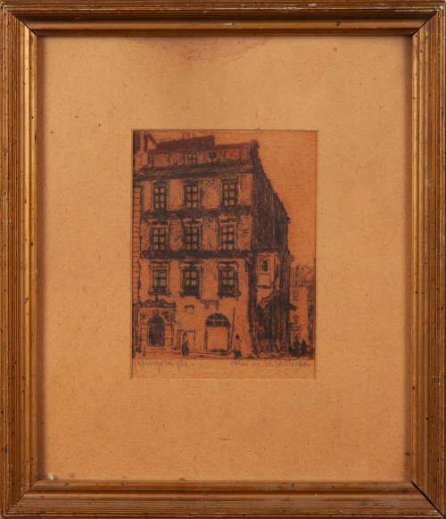Kamienica pod św. Anną na Starym Mieście w Warszawie tzw. Kamienica Książąt Mazowieckich (Pałac Książąt Mazowieckich), 1921, Feliks Jabłczyński