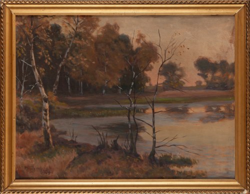 Pejzaż nadwodny, 1949, Marian Józefczyk