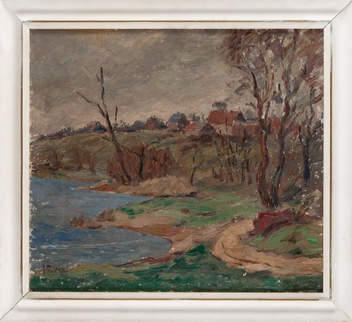 Wieś Steklno k. Gryfina, 1960, Jan Powicki