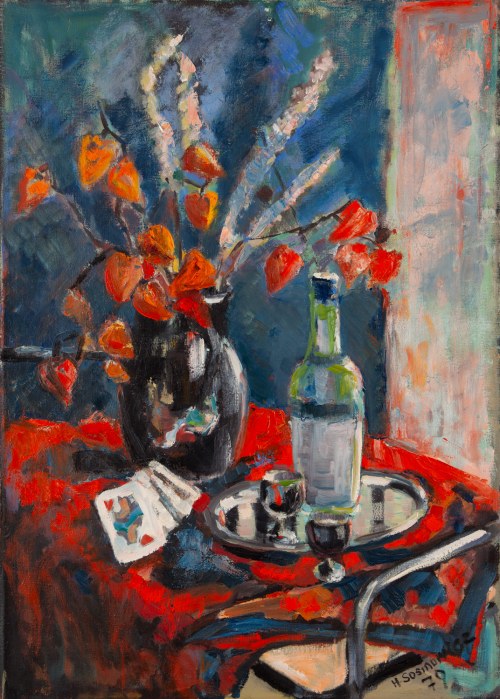 Martwa natura z talią kart, 1977/79, Hanna Sosinowicz